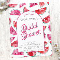 Watermelon Bridal Shower Invitation