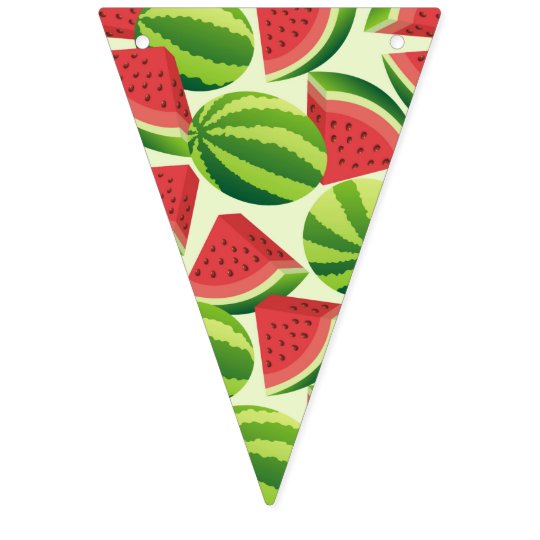 Watermelon Bunting Flags Zazzle Com