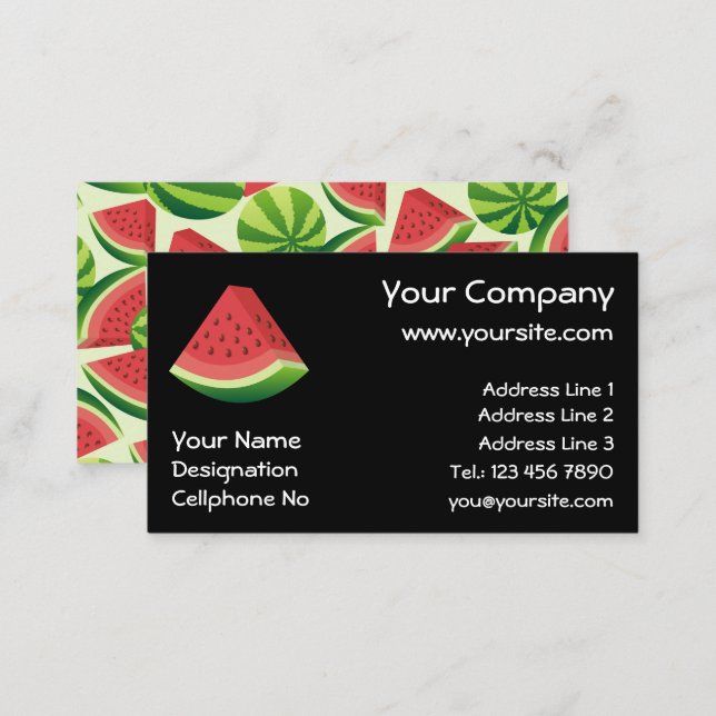 Watermelon Business Card (Front/Back)