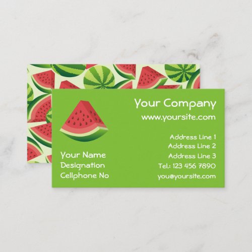 Watermelon Business Card