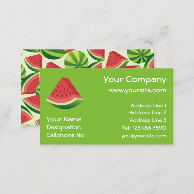 Watermelon Business Card (Front/Back)