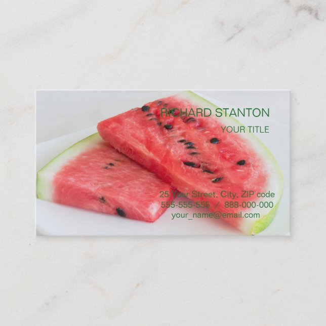 Watermelon Business Card (Front)
