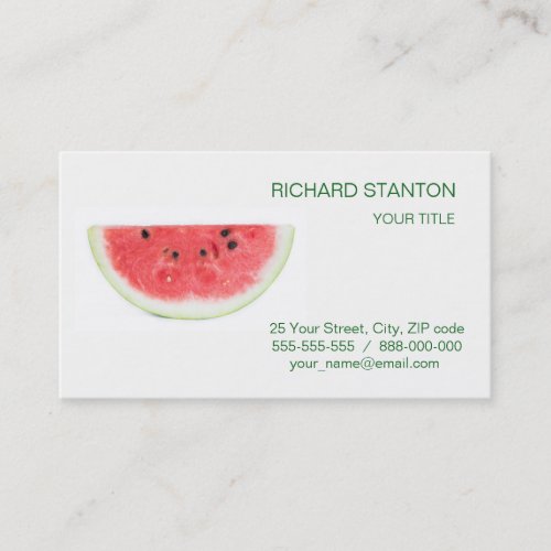 Watermelon Business Card