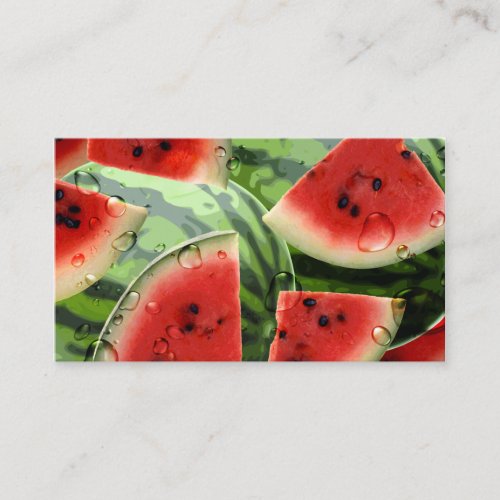 Watermelon Business card Indestructible Paper
