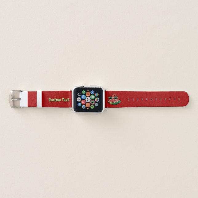 Watermelon Cartoon Apple Watch Band (Front)
