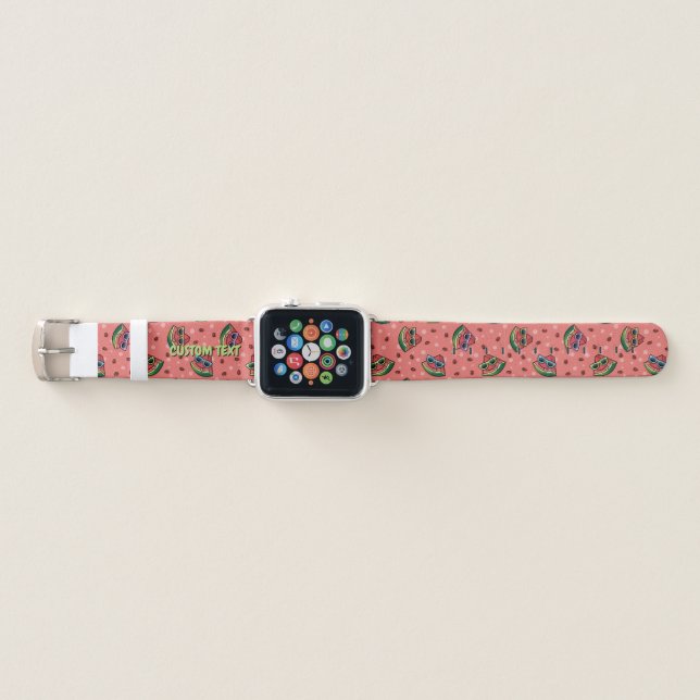 Watermelon Cartoon Pattern Apple Watch Band (Front)