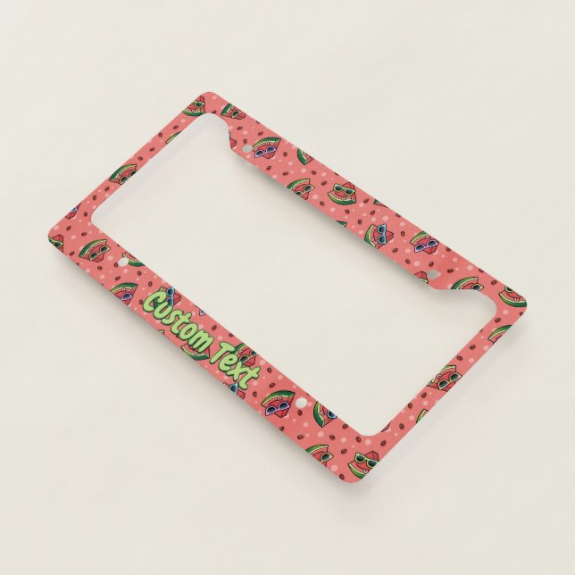 Watermelon Cartoon Pattern License Plate Frame (3/4)