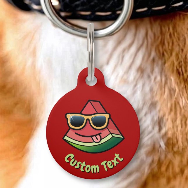 Watermelon Cartoon Pet ID Tag (Creator Uploaded)