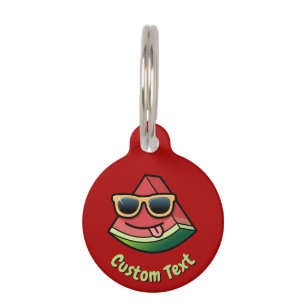 Watermelon Cartoon Pet ID Tag
