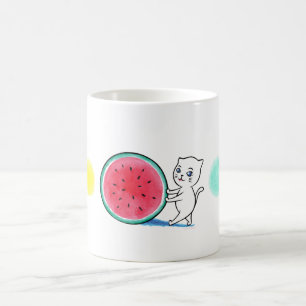Watermelon Cat Mug Cup