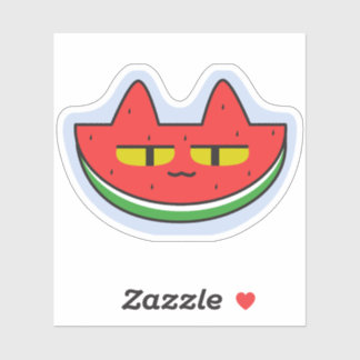 Watermelon Cat Sticker