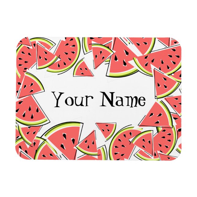 Watermelon Centre Name Magnet (Horizontal)