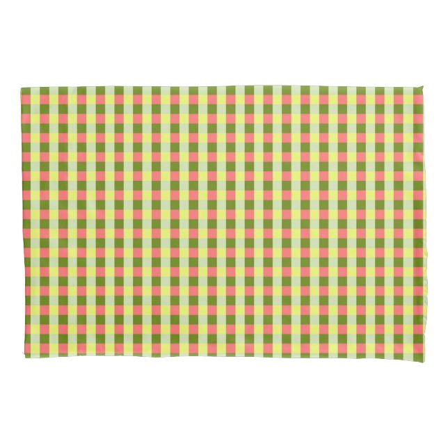 Watermelon Check Pillow Case (Front)