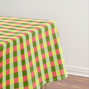 Watermelon Check tablecloth