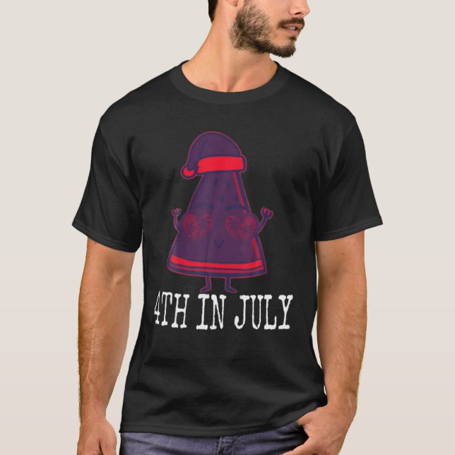 Watermelon Christmas 4Th In July Funny Watermelon T-Shirt (Front)