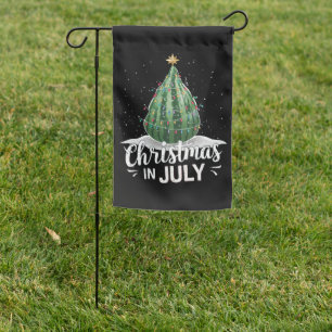 Watermelon Christmas Tree Christmas In July Summer Garden Flag