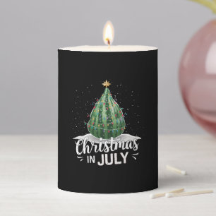 Watermelon Christmas Tree Christmas In July Summer Pillar Candle