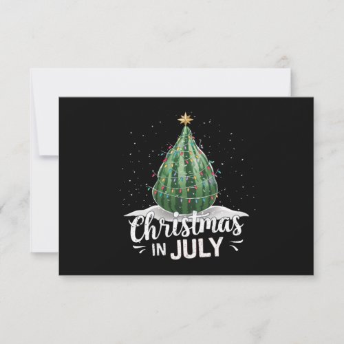 Watermelon Christmas Tree Christmas In July Summer Thank You Card