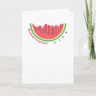Watermelon City Card