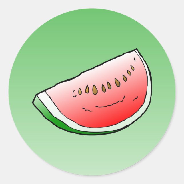 Watermelon - Classic Round Sticker (Front)