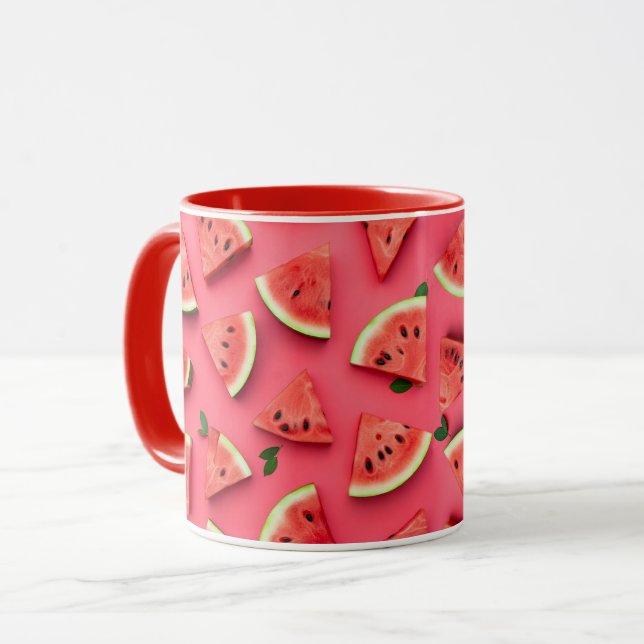 Watermelon Coffee Mug Vibrant Design (Front Left)