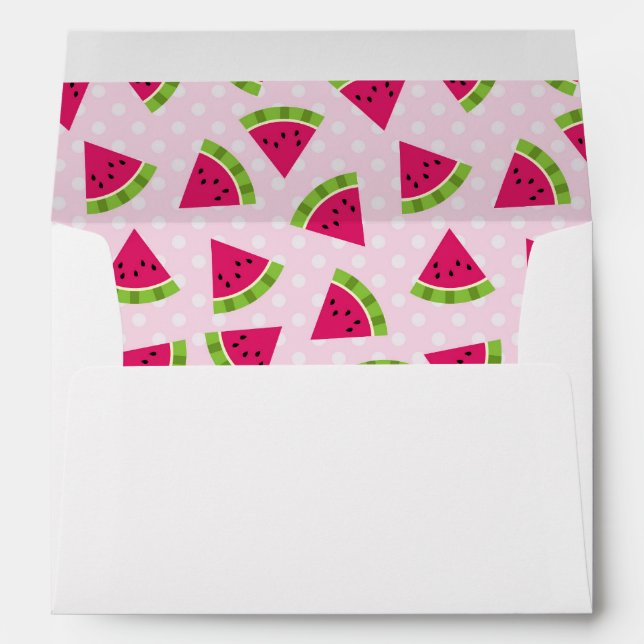 Watermelon color envelope (Back (Bottom))