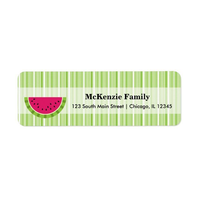 Watermelon color label (Front)