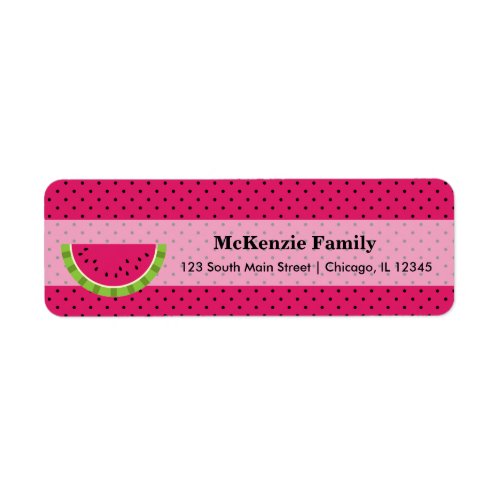 Watermelon color label