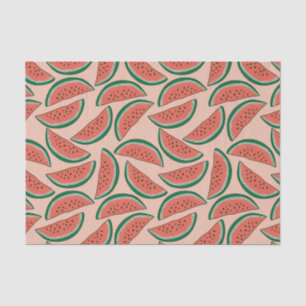 Watermelon Colorful Pink Green Summer Tropical Tissue Paper