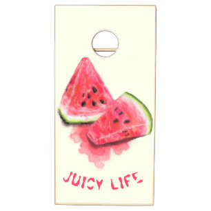 Watermelon Cornhole Set - Custom Text
