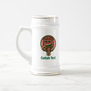 Watermelon Crest over Tartan Beer Stein