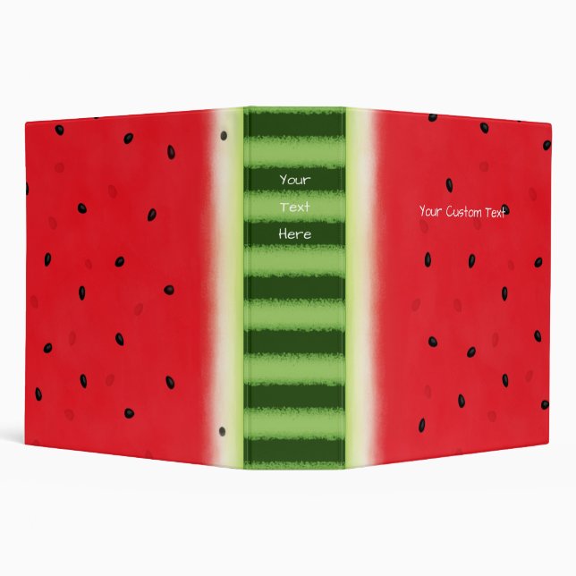 Watermelon Custom 2.5" 3 Ring Binder (Background)
