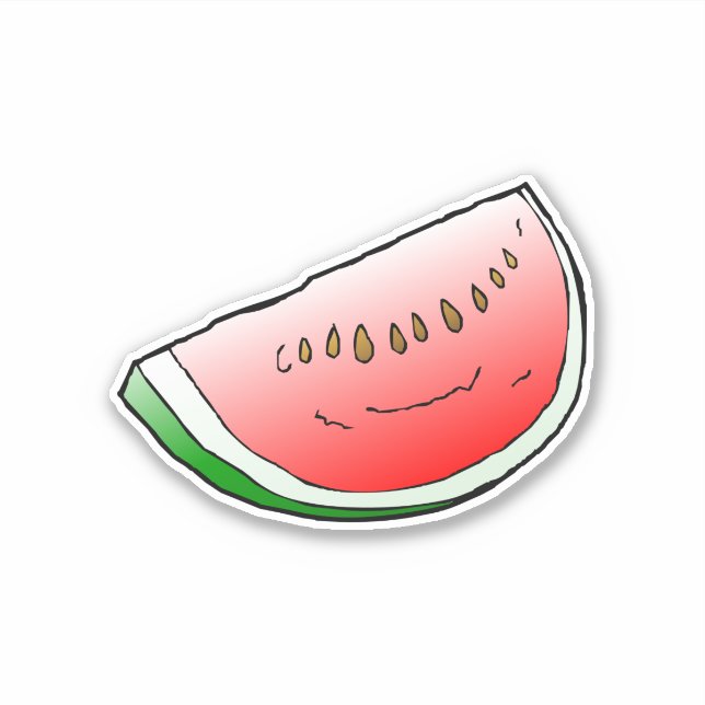 Watermelon Custom-Cut Vinyl Sticker (Front)