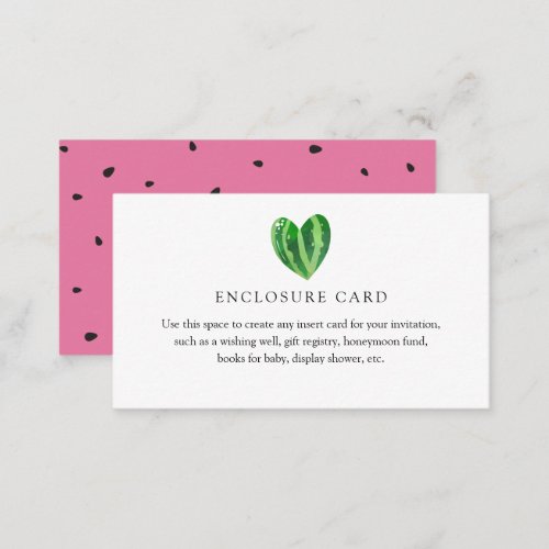 Watermelon Custom Enclosure Card