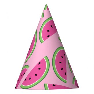 Watermelon Cute 1st Birthday Party Hats