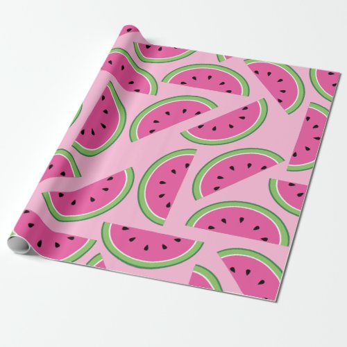 Watermelon Cute 1st Birthday Wrapping Paper