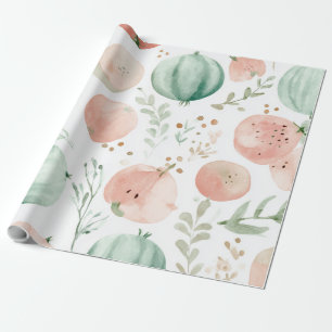 Watermelon Cute Colorful Pink Green Wrapping Paper
