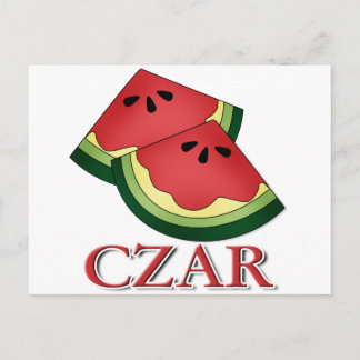Watermelon Czar Postcard