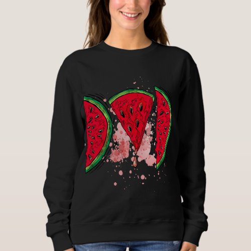 Watermelon Dad funny Summer Melon Fruit _ Fathers  Sweatshirt