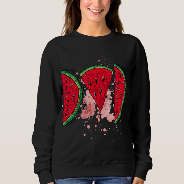 Watermelon Dad funny Summer Melon Fruit - Fathers  Sweatshirt (Front)