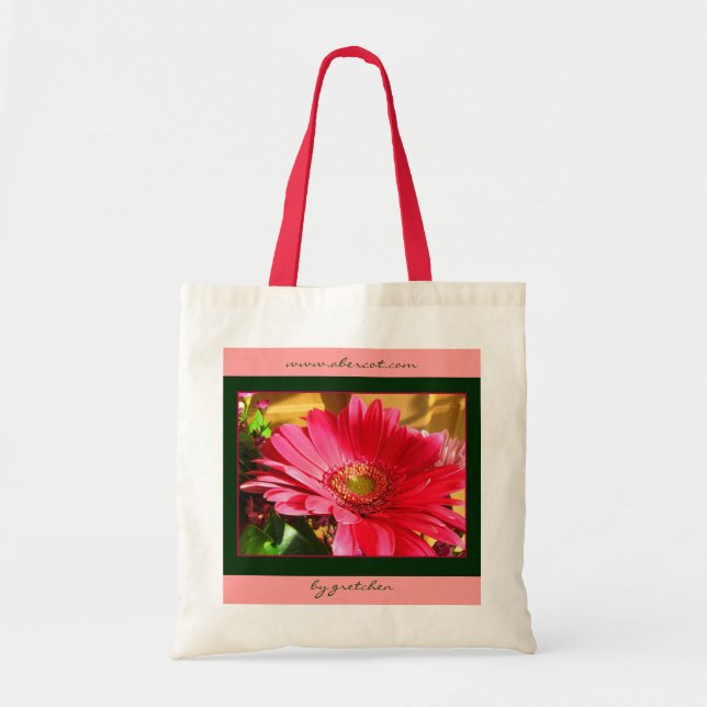 Watermelon Daisy Delight Tote Bag (Front)
