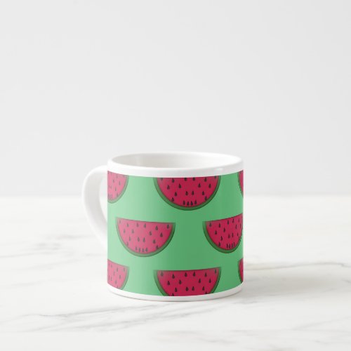 Watermelon Design Bone China Espresso Mugs