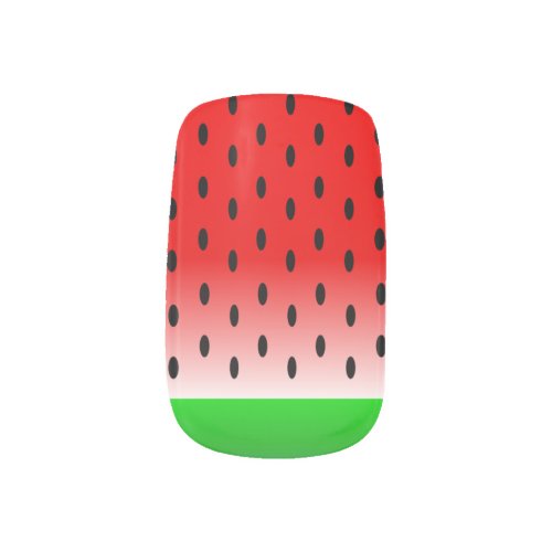 Watermelon Design Minx Nail Art