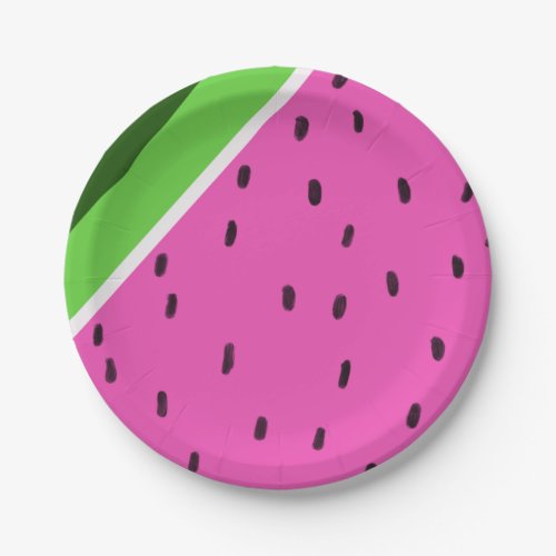 Watermelon Design Paper Plates