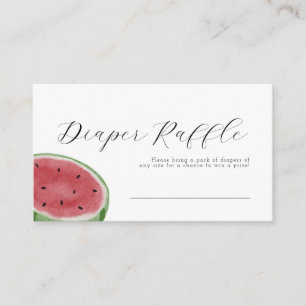 Watermelon Diaper Raffle Card
