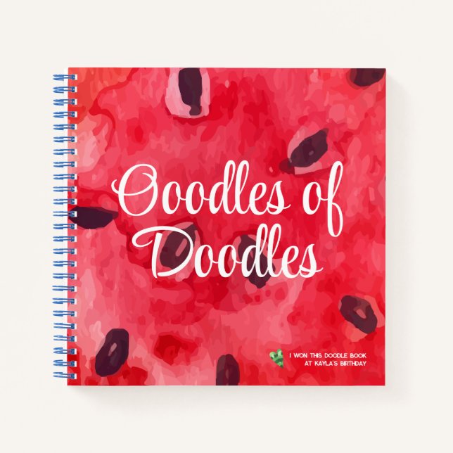 Watermelon Doodle Notebook (Front)