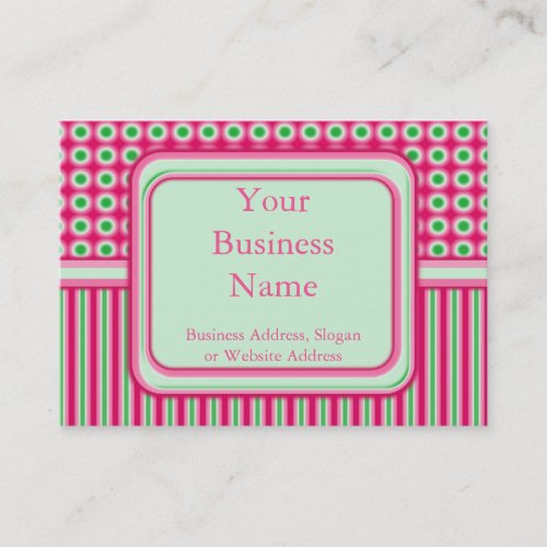 Watermelon Dots &amp; Stripes Business Cards