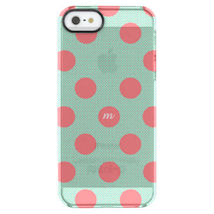 Watermelon Dots Clear iPhone SE/5/5s Case