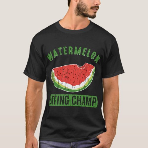 Watermelon Eating Champ Funny Summer Fruit Lover G T_Shirt