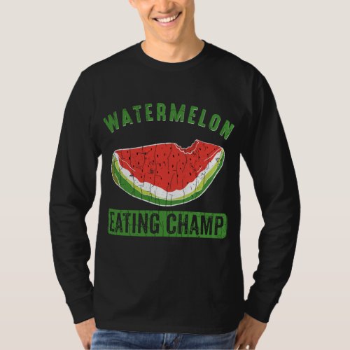 Watermelon Eating Champ Funny Summer Fruit Lover G T_Shirt